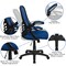 Emma and Oliver High Back Mesh Ergonomic Office Chair with Flip-up Arms